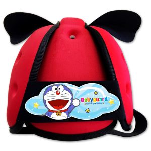 Mũ bảo vệ đầu cho bé BabyGuard (Đỏ) logo Doremon 01