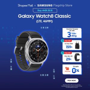 [NEW LAUNCH] Đồng hồ Samsung Galaxy Watch8 Classic LTE 46mm