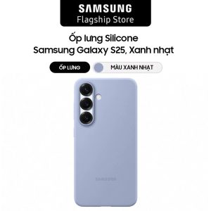 Ốp lưng Silicone Samsung Galaxy S25, Xanh Nhạt